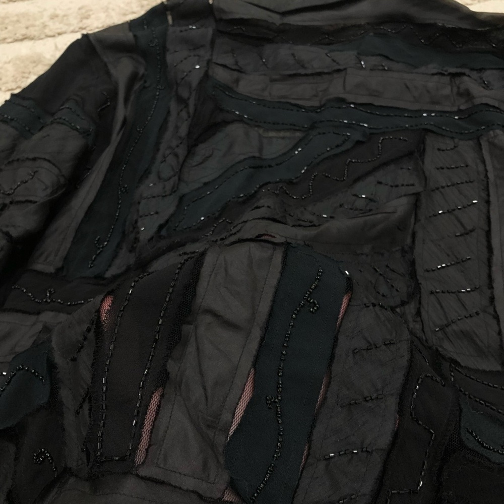 Vintage Chico's Black Patchwork Blazer - image 4